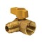 Thrifco Plumbing 15/16 Inch Flare x 3/4 Inch FIP 90 Degree Gas Valve 4400796 - alternate 1